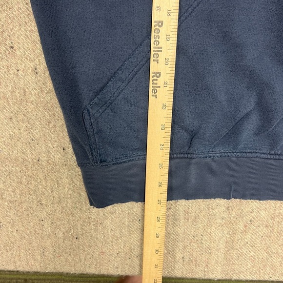 Vintage Nike Hoodie Mens Large Blue 2000s Y2K Distressed - Picture 10 of 10